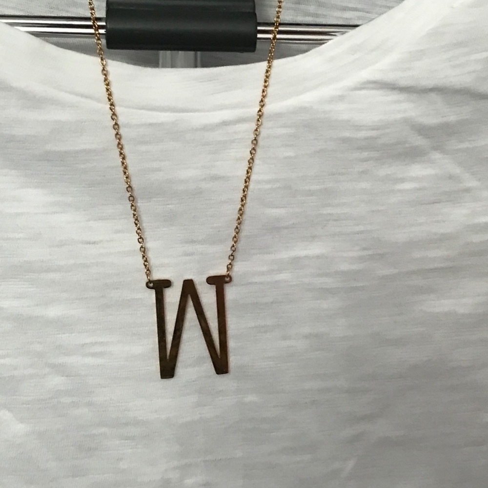 Large Initial Necklace